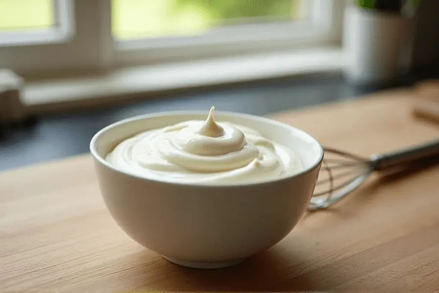 Whipped Canadian heavy cream term made from Canadian whipping cream.