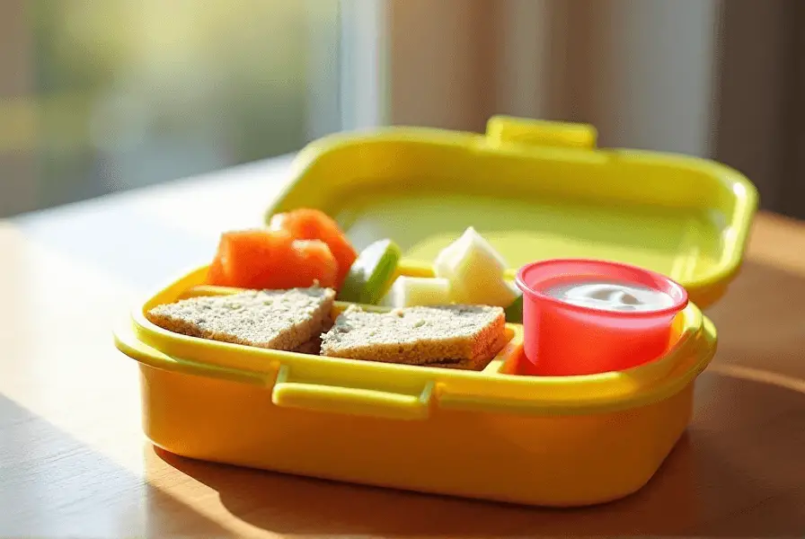 Toddler Healthy Lunch Ideas with fruits, veggies, and sandwiches